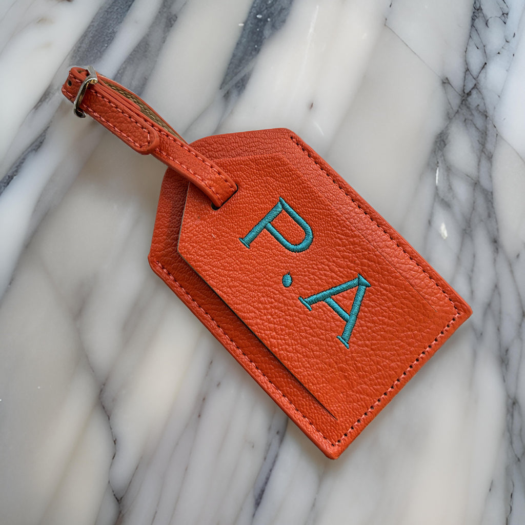 Travel Label Orange